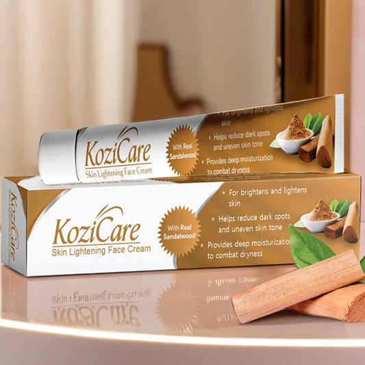 Kozicare Kojic Acid Cream | Real Sandalwood | Moisturizer For Dry Skin | Detan | Tan Removal | Face For Summer Daily Use| Face For Women & Men - 15gm