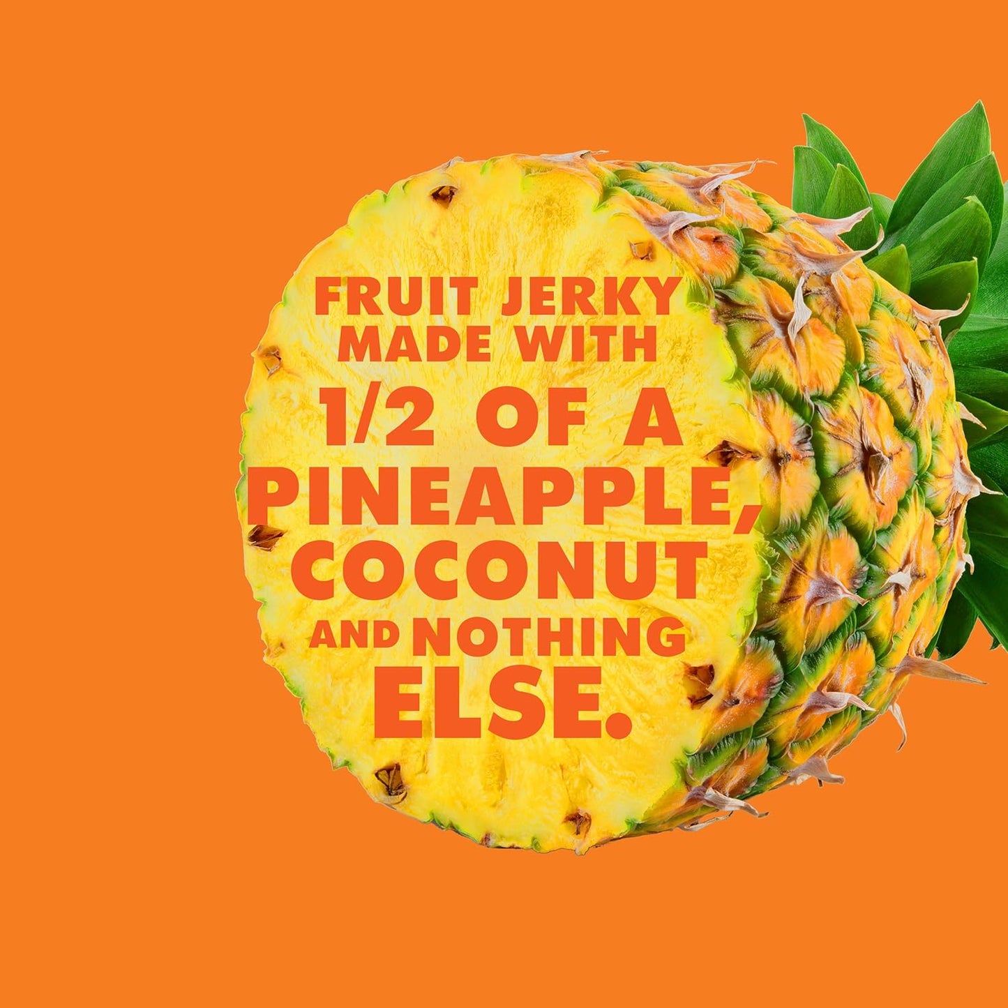 SOLELY Organic Pineapple with Coconut Fruit Jerky, 0.8 Ounce | Two Ingredients | Vegan | Non-GMO | Gluten-Free | No Sugar Added…