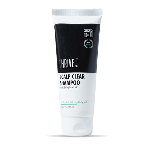 ThriveCo Anti Dandruff Scalp Clear Shampoo | Removes Dandruff from Source | Relieves Flaky, Itchy Scalp, Irritation & Redness | Clinically Proven Zenscalpinâ„¢, Octopirox & Salicylic Acid Formula | For Men & Women | 100ml