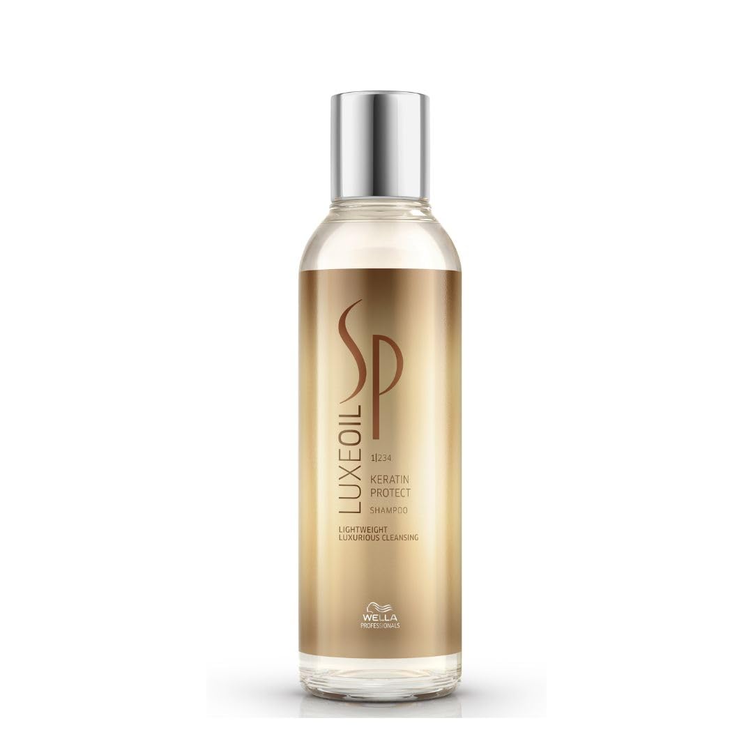 Wella Professionals SP LuxeOil Keratin Protect Shampoo | Lightweight Luxurious Cleansing | Hair Strengthening | With Argan, Jojoba & Almond Oil