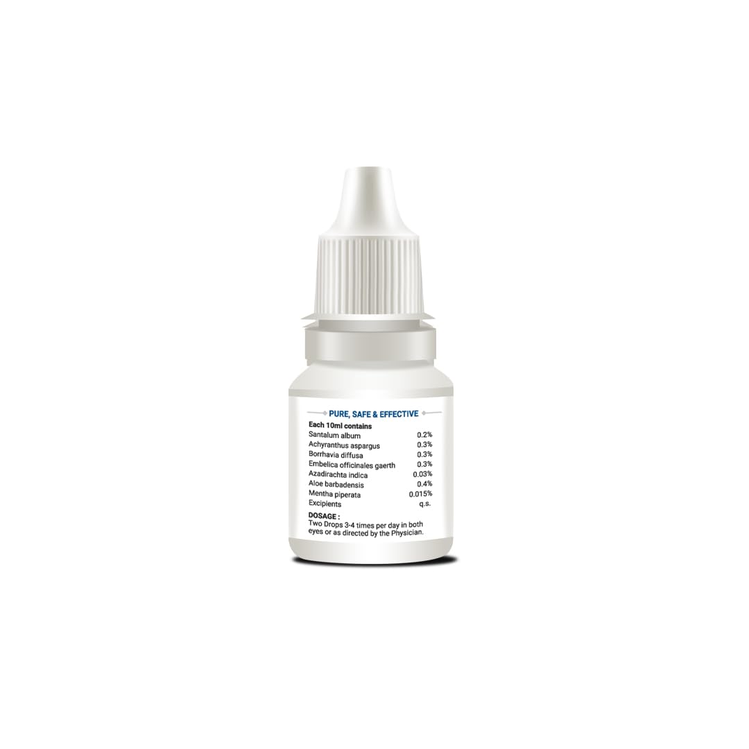 Jagat Pharma ISO Amrit Ayurvedic Eye Drops for Tired & Dry Eyes 10 Ml |100% Ayurvedic Formula for Digital Eye Strain|For Dryness, Redness, Itching, Daily Use