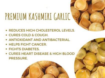 Namo Organics - Kashmiri garlic Lehsun - 150 gm | 100% Natural Organic Single Clove] | Dried Snow Mountain | Allium Sativum