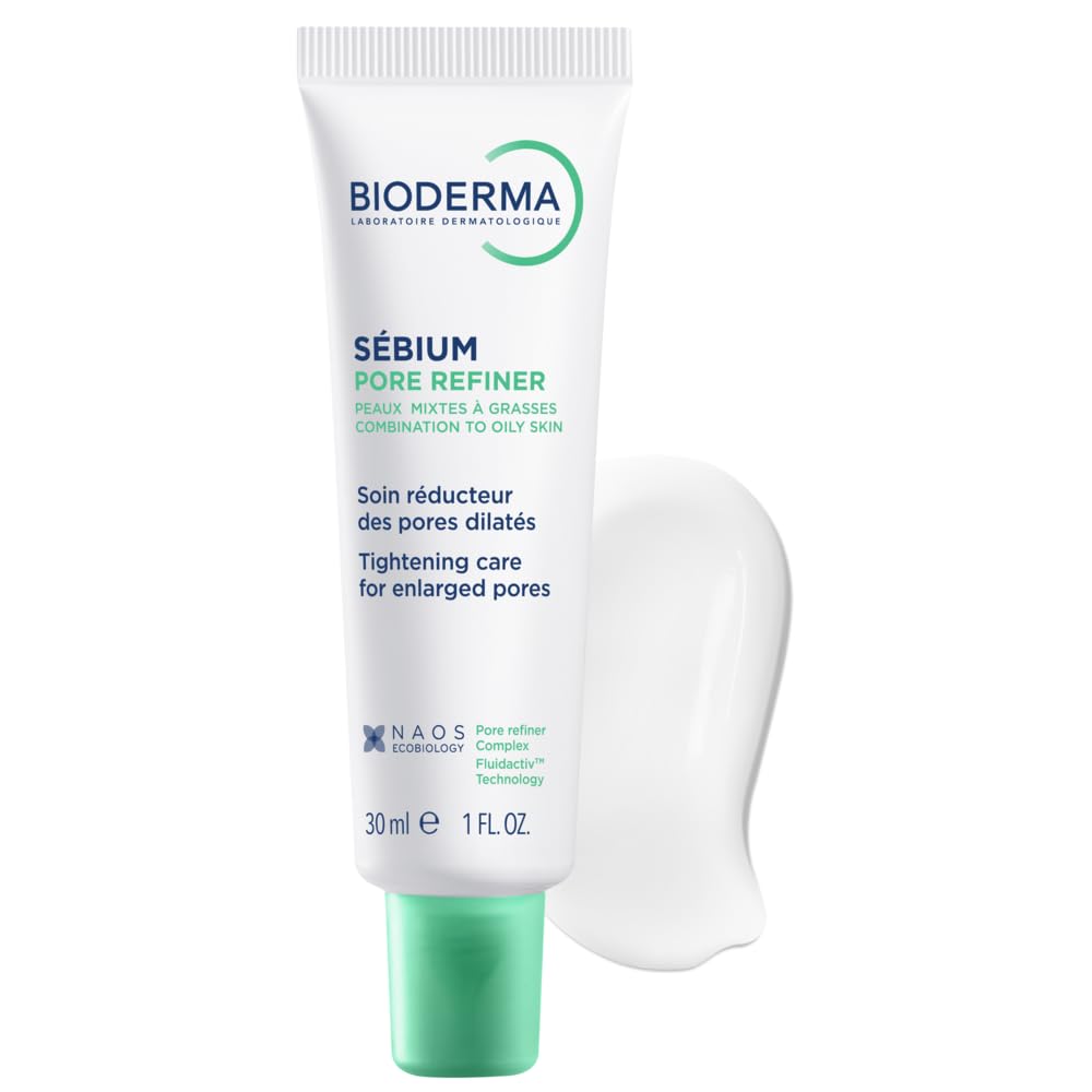 Bioderma Sebium Pore Refiner |Corrective Care Cream for Open Pores | Salicylic Acid & Glycerine For Combination To Oily Skin, 30ml