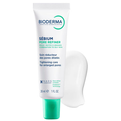Bioderma Sebium Pore Refiner |Corrective Care Cream for Open Pores | Salicylic Acid & Glycerine For Combination To Oily Skin, 30ml