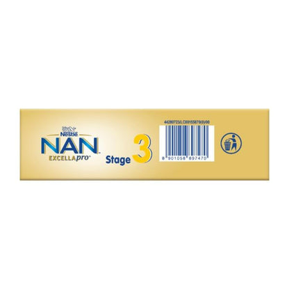 NestlÃ© NAN EXCELLAPRO Nan Stage 3 Follow-Up Formula Milk Powder For Babies, 12-24 months, With DHA, ARA, 400g Pouch in Box
