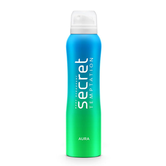 Secret Temptation Aura Deodorant for Women 150ml | Citrus Aquatic Fragrance | White Peach & Mandarin | Long-Lasting Freshness | Ideal Daytime Womenâ€™s Deo