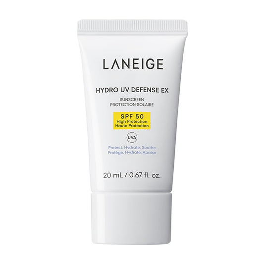 LANEIGE Hydro UV Defense Sunscreen EX SPF 50+ | Broad Spectrum | Moisture Based Sunscreen | Light & Non-Greasy | No White Cast | Soothing Hydration | Suitable for All Skin | For Men & Women