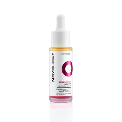 Novology Bi-Phasic Serum for Hyperpigmentation, Dark Spots, Acne Marks and Uneven Skin Tone| Dry-Combination Skin | 28ml