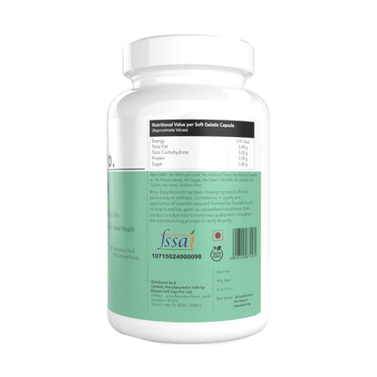 Briyosis Fish Oil 1000 mg (550 mg Omega 3) - 330 mg EPA & 220 mg DHA Per Softgel For Heart and Brain Health