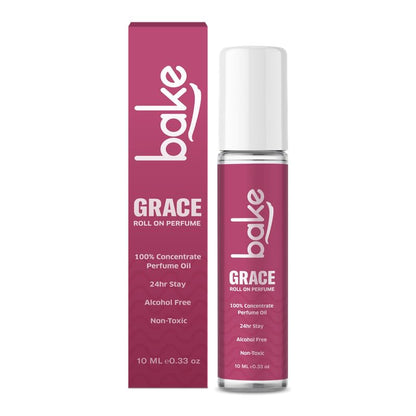 BAKE Bliss Attar Oil Concentrated Perfume Oil Roll on Fragrance| 24 Hours Stay & Alcohol Free | Unisex,Passion Fruit | 10ml