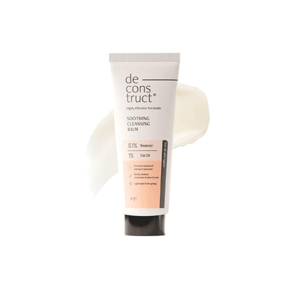 Deconstruct Soothing Makeup Cleansing Balm|Contains 0.1% Bisabolol&1% Oats Oil|Gentle Makeup Remover|For Normal,Dry,Combination Skin|Removes Excess Oil&Dirt,Detoxifies&Clear Pores|For Men&Women|50G