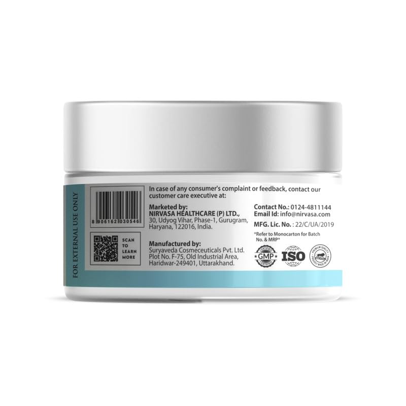 Nirvasa Hydro Pro Skin Hydrating Gel with 95% Pure Hyaluronic Acid & Orange Peel Extract | Reduces Wrinkles & Improves Natural Radiance | 72 Hour Cover, Non-Sticky & For All Skin Types | 50g