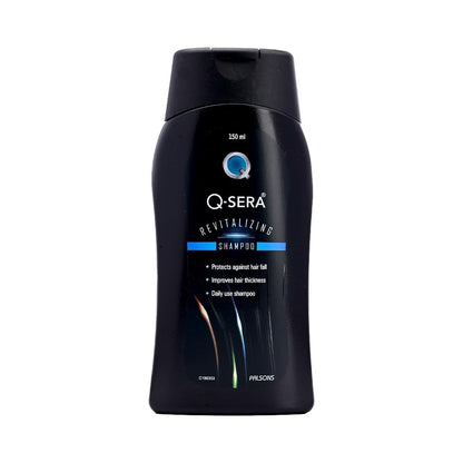 QSERA Revitalizing Shampoo | For Dry & Frizzy Hair | Makes healthy, smooth, and damage-free | Sulphate free | Paraben Free | Dermatologist Recommended | Strengthens the Hair | 150 ML