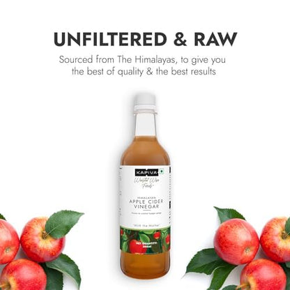 Kapiva Himalayan Apple Cider Vinegar With Mother Vinegar 500Ml, Liquid Super Saver Pack