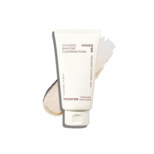 Innisfree Volcanic BHA Foaming cleanser | Korean Face Wash for Oily/Combination Skin | Pore Cleanser | Acne Prone Skin | Deep Cleansing | For Men and Woman