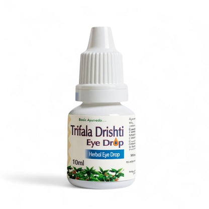 Basic Ayurveda Triphala Drishti Eye Drop â€“ 10ml | Natural Ayurvedic Herbal Eye Care Drops with Triphala & Honey | Cooling, Refreshing & Gentle Support for Healthy Eyes & Daily Eye Wellness