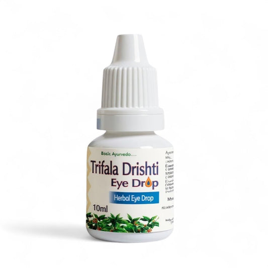 Basic Ayurveda Triphala Drishti Eye Drop â€“ 10ml | Natural Ayurvedic Herbal Eye Care Drops with Triphala & Honey | Cooling, Refreshing & Gentle Support for Healthy Eyes & Daily Eye Wellness