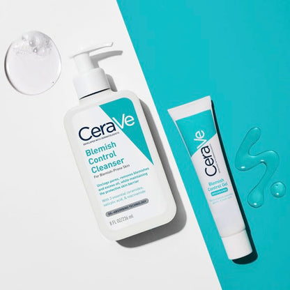 Cerave Blemish Control Cleanser with 2% Salicylic Acid & Niacinamide for Acne Prone Skin, Controls Acne & Spots, Unclog Pores & Reduces Blemishes, 236ml