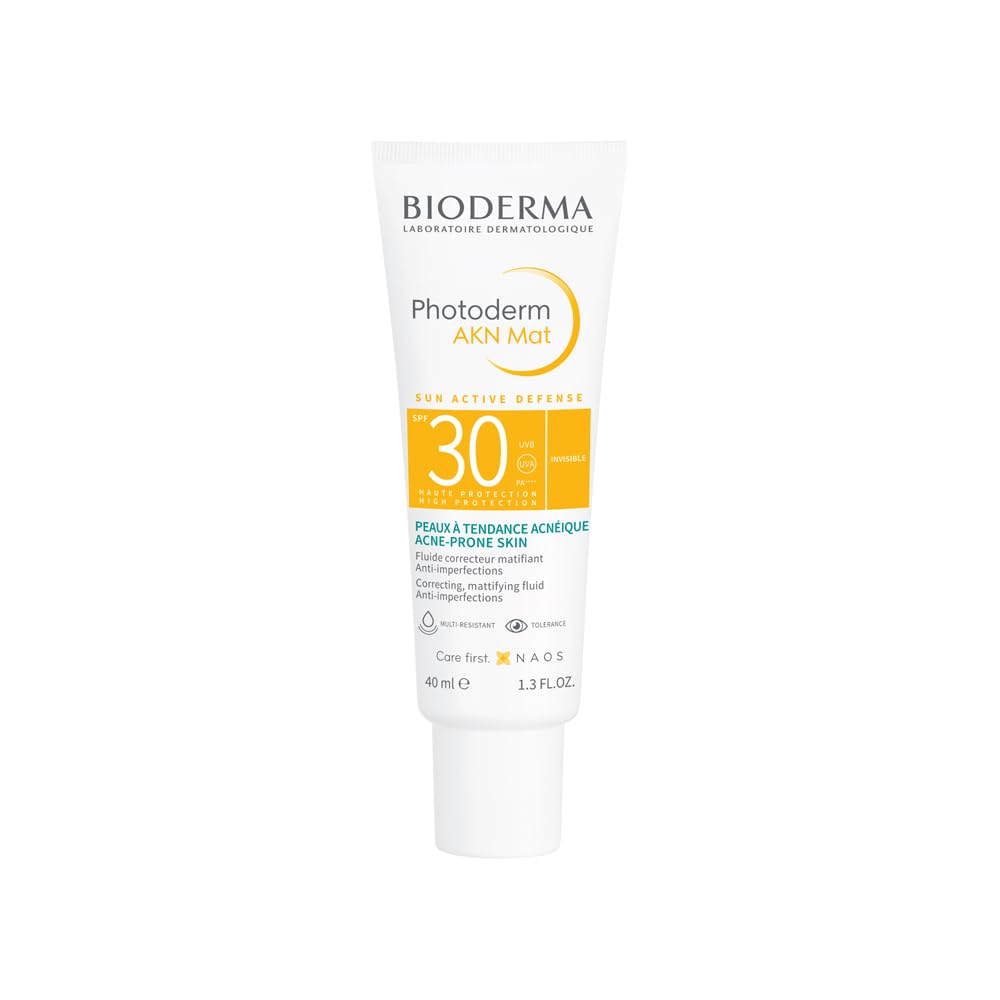 Bioderma Photoderm AKN Mat SPF 30 Mattifying Anti-Blemish Sunscreen Combination Acne-Prone Skin. 40ml