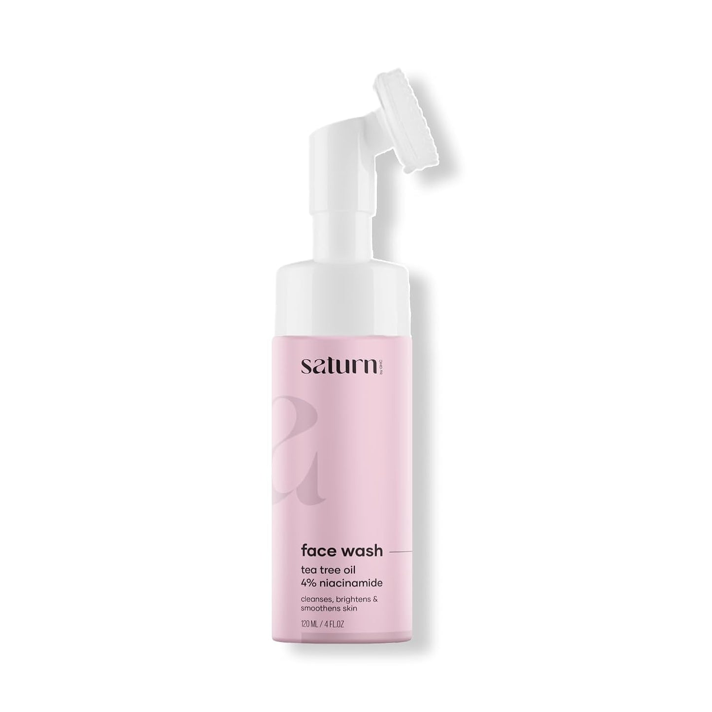 Saturn by GHC Shower Combo for Foaming Face Wash& Body wash With Built-In Face Brush for Hydrates Skin, Acne, Oil Control, Deep Cleansing, Nourishing & Moisturizing120 ml