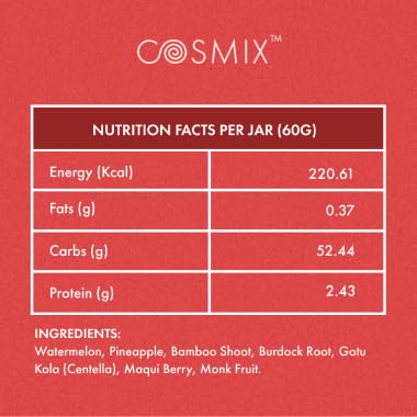 Cosmix Feel Good Skin For Nourished And Healthy Skin Supports Collagen Powder Production Superfood Blend With Bamboo Shoot & Centella 60 grams 40 Servings & 40 days Pack
