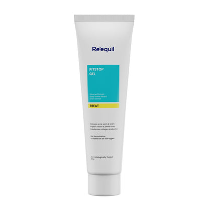 RE' EQUIL Pitstop Gel | Repairs Acne Scars & Pitted Marks | Acne Repair Gel For All Skin Types | 30g