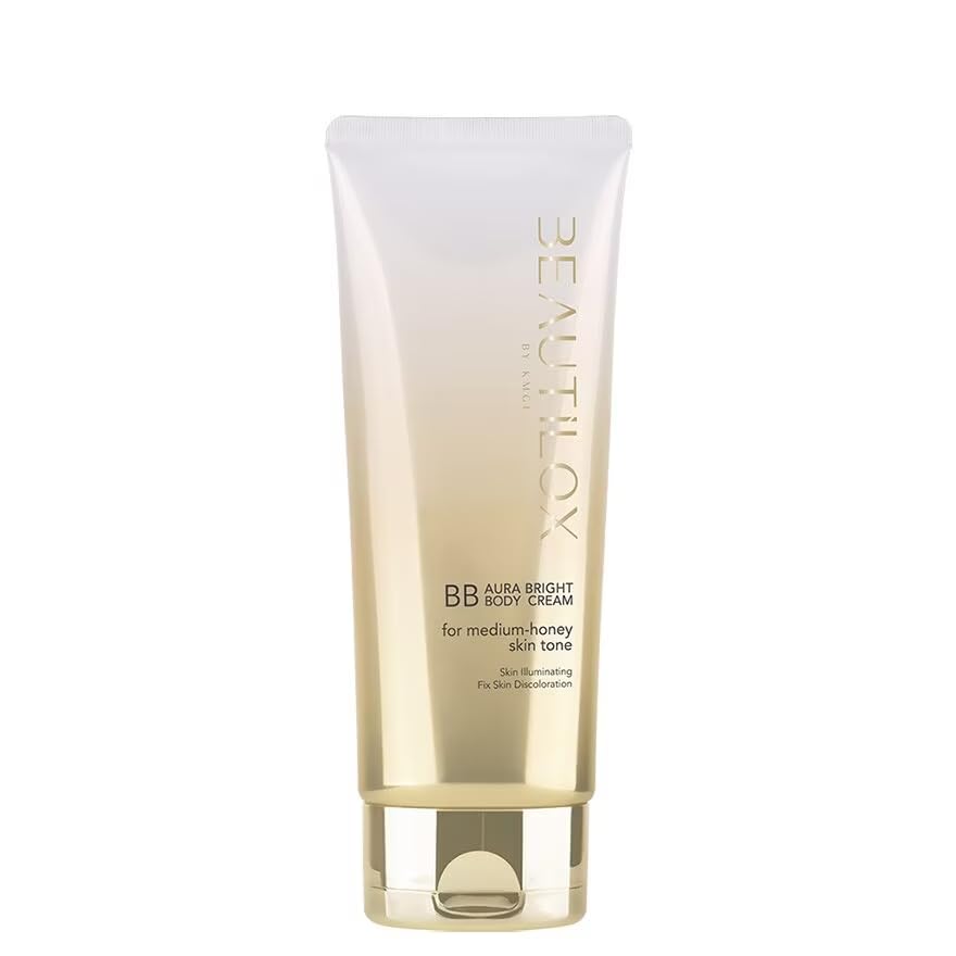 Korean Aura Bright BB Body Cream 75g â€“ Beige Tone with Vitamin B5, Collagen & Snail Mucin for Brightening, Hydrating & Smooth Skin