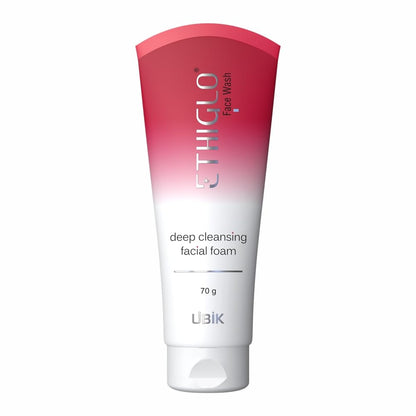 Ethiglo Deep Cleansing Facial Foam Face Wash for Healthy, Soft and Smooth Skin | Removes Dirt, Impurities and Excess Oil | Suitable for All Skin Types | Pack of 1 (70ml)