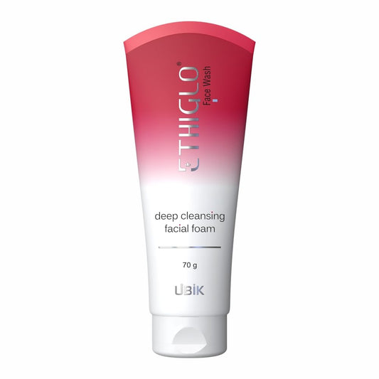 Ethiglo Deep Cleansing Facial Foam Face Wash for Healthy, Soft and Smooth Skin | Removes Dirt, Impurities and Excess Oil | Suitable for All Skin Types | Pack of 1 (70ml)