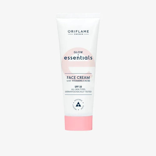 Oriflame Glow Essentials Face Cream, Vitamins E & B3, SPF 10, All Skin Types