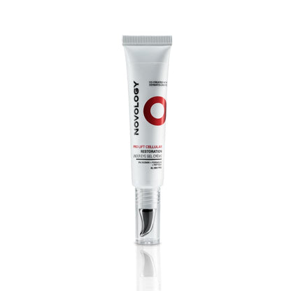 Novology Pro-Lift Cellular Restoration Under Eye Gel CrÃ¨me, 15g, With 3% Diosmin + Forskolin + Peptides, For Targeted Under Eye Care, Clinically Proven, Fragrance Free, Paraben Free.