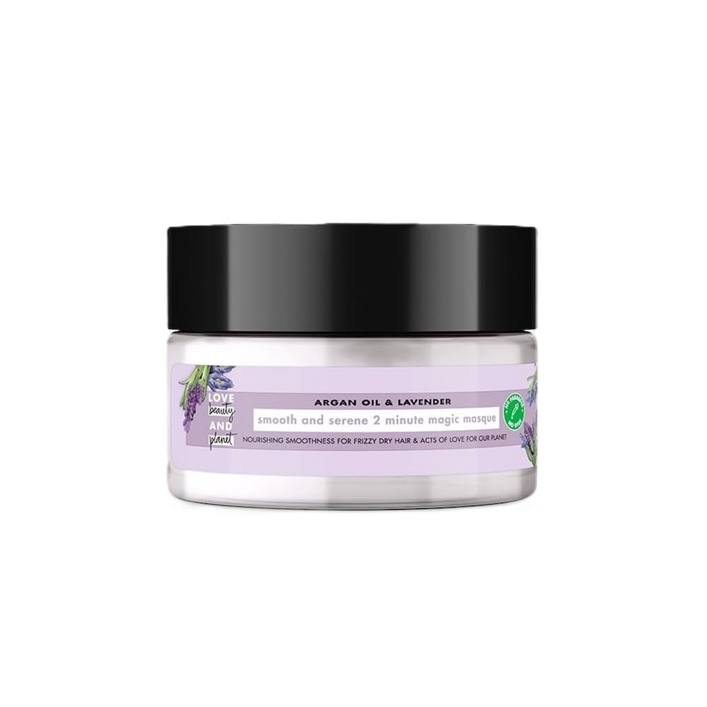 Love Beauty & Planet Argan Oil & Lavender Magic Mask for Smooth Frizz Free Hair|No Sulfates,No Paraben|200ml