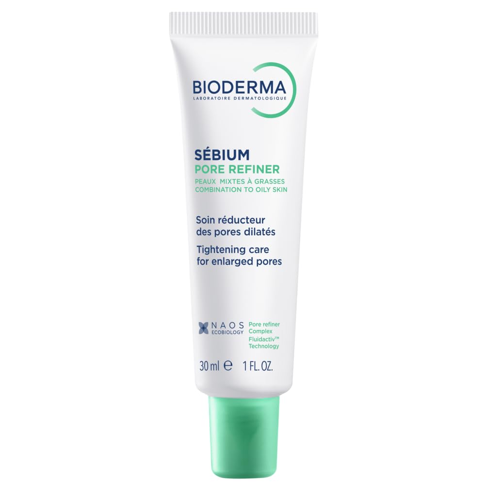 Bioderma Sebium Pore Refiner |Corrective Care Cream for Open Pores | Salicylic Acid & Glycerine For Combination To Oily Skin, 30ml