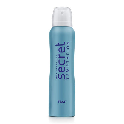 Secret Temptation Play Deodorant for Women, 150ml, Sophisticated Floral Freshness for Office Wear, Delicate Fragrance with A Winning Attitude