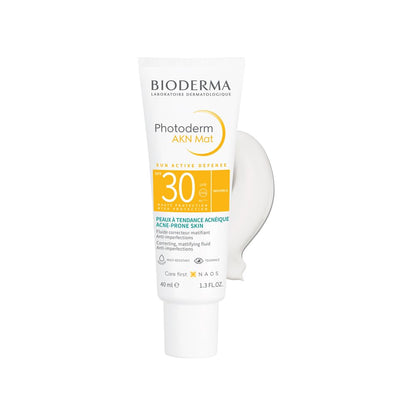 Bioderma Photoderm AKN Mat SPF 30 Mattifying Anti-Blemish Sunscreen Combination Acne-Prone Skin. 40ml