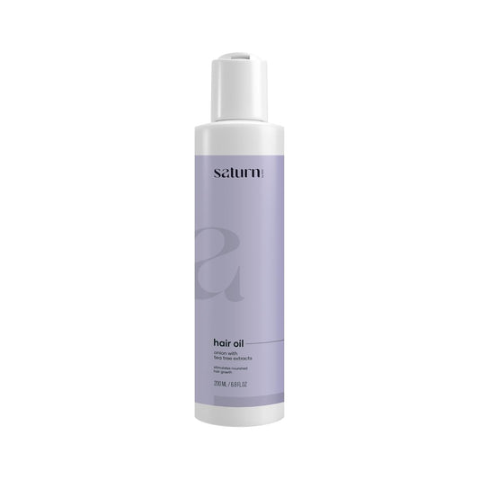 Saturn by GHC Hair Growth Oil For Hair Fall, Stronger, Thicker Hair With Onion Oil & Bhringraj Oil, Paraben Free, SLS & Sulphate Free, 200 ml