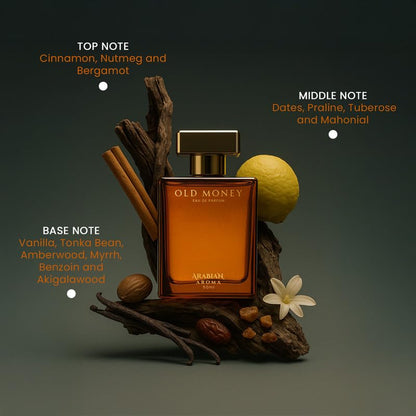 Arabian Aroma Old Money Eau de Parfum â€“ Long Lasting Perfume for Man â€“ Mens Perfumes Long Lasting â€“ 50ml