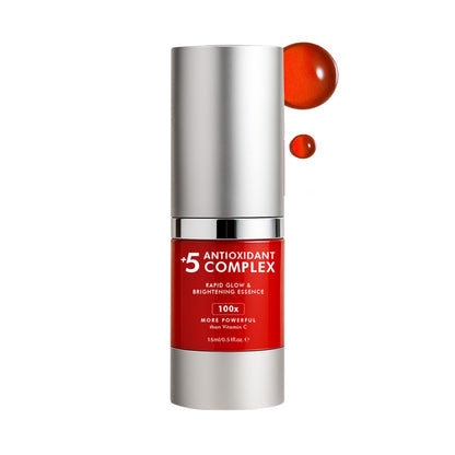 Conscious ChemistÂ® Rapid Glow & Brightening Essence | Face Serum with 5 Antioxidant Complex (100X Stronger Than Vitamin C), Vitamin E & Retinol | For Radiant, Even-Toned Skin, For Men & Women, All Skin Types â€“ 15ml