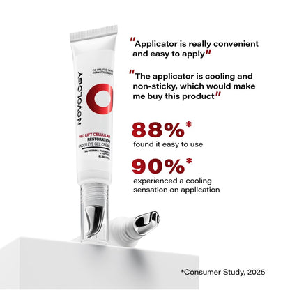 Novology Pro-Lift Cellular Restoration Under Eye Gel CrÃ¨me, 15g, With 3% Diosmin + Forskolin + Peptides, For Targeted Under Eye Care, Clinically Proven, Fragrance Free, Paraben Free.