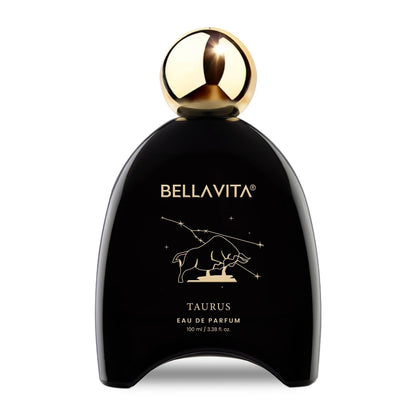 BELLAVITA Zodiac Collection Taurus | Long Lasting Perfume for Man and Woman | EDP 100ml | Pink pepper, Rose and Raspberry | Spicy, Woody Premium Unisex Fragrance for Men and Women