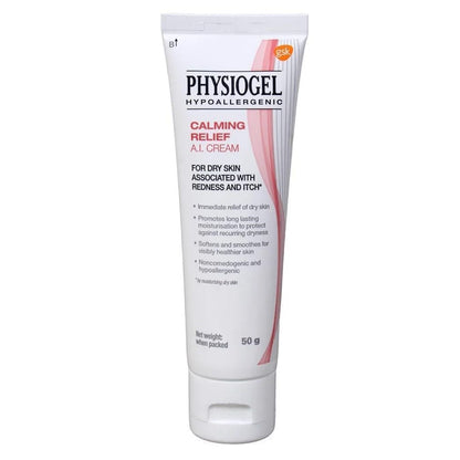 PHYSIOGEL HYPOALLERGENIC AI Cream â€“ 50g Tube Hypoallergenic Moisturizer, 50g Gentle Hydration for Sensitive Skin