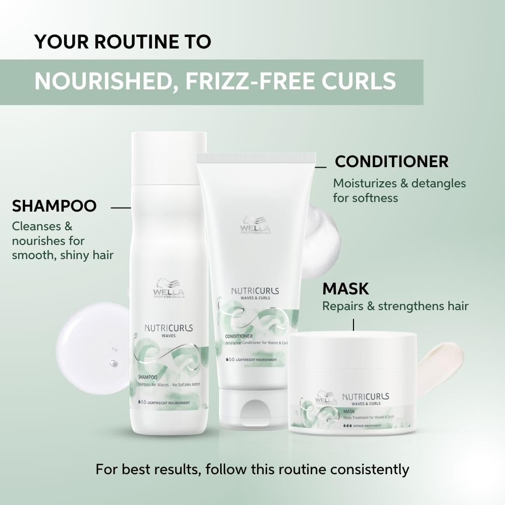 Wella Professionals Nutricurls Detangling Conditioner for Waves & Curls 200ml
