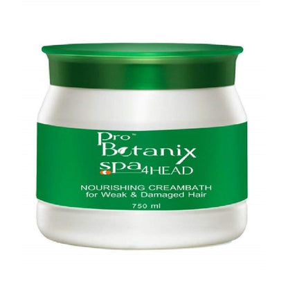 Raaga Professional Unscented Pro Botanix Spa 4 Head | Nourishing and Intensive Creambath | Hair Spa Treatment Cream for Weak and Damaged Hair, Revitalize Your Locks (750 Millilitres)