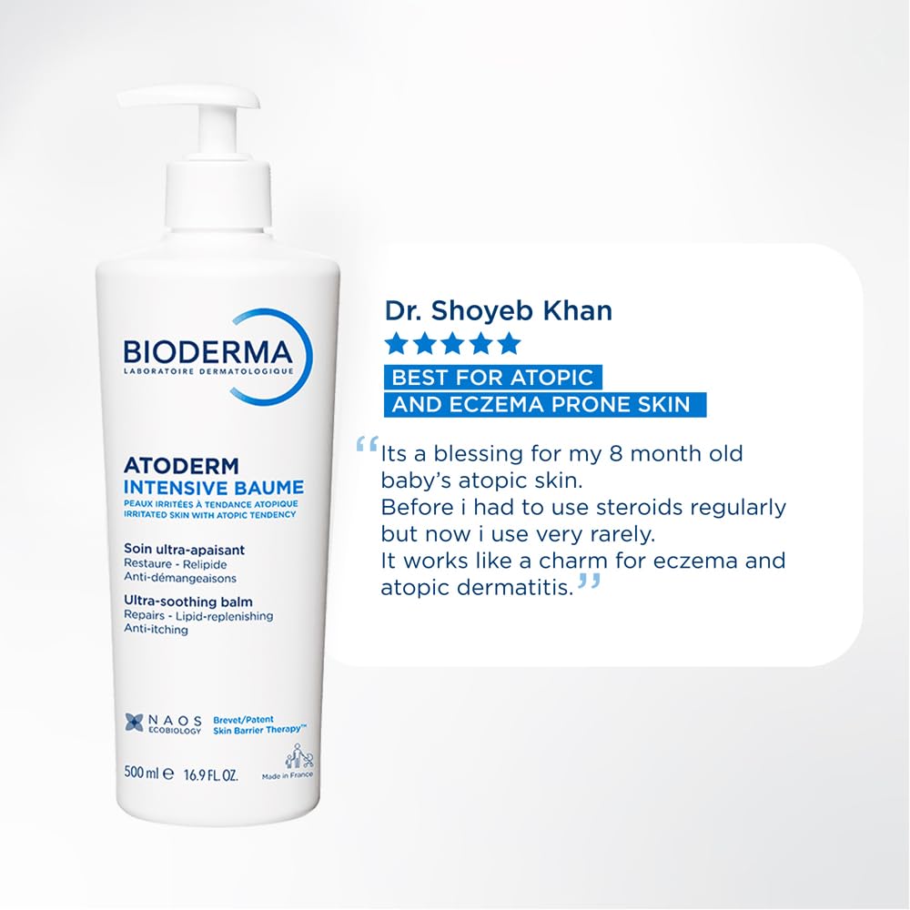 Bioderma Atoderm Intensive Ultra-soothing Baume - Moisturizer for Very dry Sensitive to Atopic Skin, 500ml