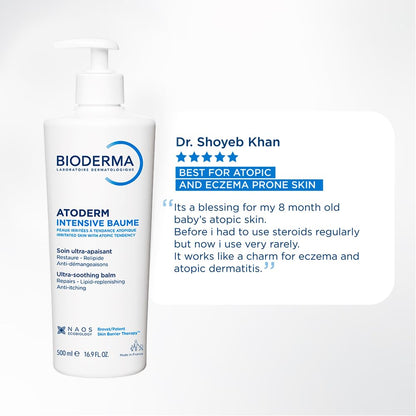 Bioderma Atoderm Intensive Ultra-soothing Baume - Moisturizer for Very dry Sensitive to Atopic Skin, 500ml