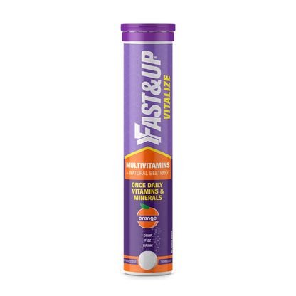 Fast&Up Daily Multivitamins (20-Day Pack, Tasty Orange Flavor) 21 Fast-Acting Vitamins & Minerals, with Vit C, D, and Iron for Immunity, Energy & Heart Health | Suitable for both, Men & Women