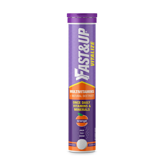 Fast&Up Daily Multivitamins (20-Day Pack, Tasty Orange Flavor) 21 Fast-Acting Vitamins & Minerals, with Vit C, D, and Iron for Immunity, Energy & Heart Health | Suitable for both, Men & Women