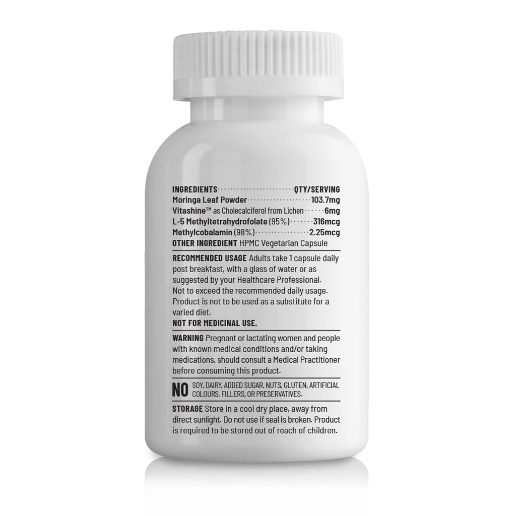 Unived B12+D3 | Methylcobalamin (98%), Methyltetrahydrofolate (5-MTHF), Vitamin D3 (Cholecalciferol) | Bone, Cognitive, Immune, & Cardiovascular Support | 180 Vegan Capsules