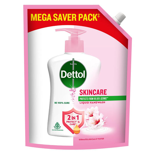 Dettol Liquid Handwash Refill â€“ Skincare Hand Wash- 1350ml | pH Balanced | 10x Better Germ Protection
