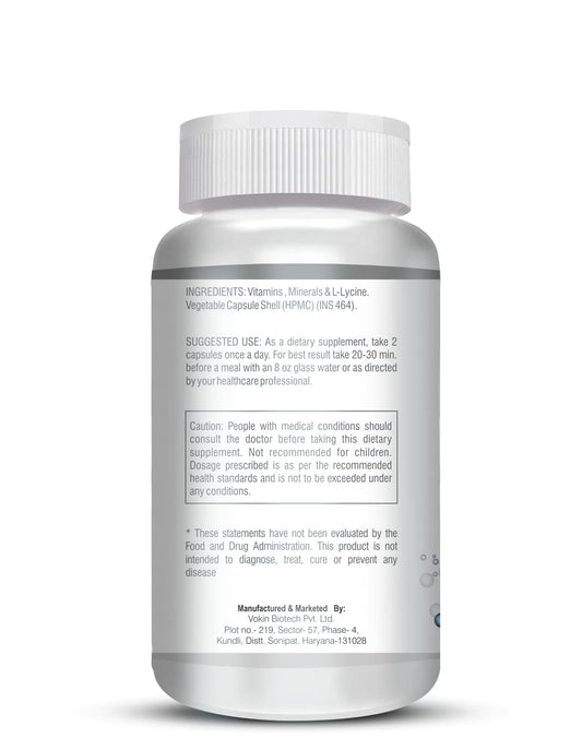 Vokin Biotech Men - MultiVit Daily - 13 Vitamins & 12 Minerals â€“ Support Boost Energy & Immunity- (90 Capsules)
